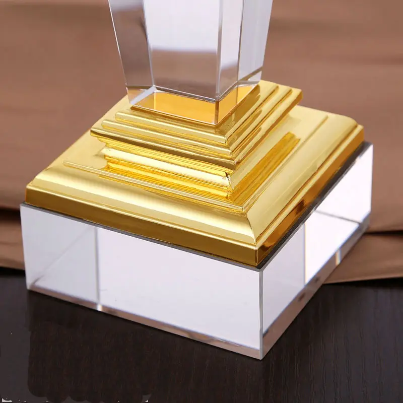 Высокое качество! Новые полимерные трофеи высокого класса прозрачный стакан приз Трофейная модель креативный металлический Кубок-корона