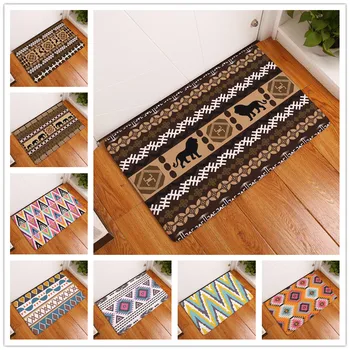 

2017 New Home Decor Color Geometric Pattern Carpets Non-slip Kitchen Rugs for Home Living Room Floor Mats 40X60 50X80cm