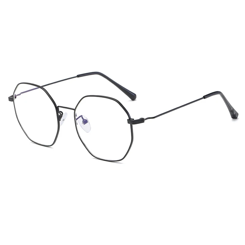 Rezept Männer Optische Frauen Myopie Retro Full Rahmen Mode Ultraleicht Brillen frame Metall Polygonal F46wvyZdq6