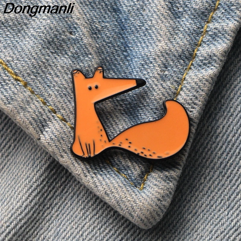 L3674 Le Petit Prince and Fox милые металлические эмалированные булавки и броши для нагрудных