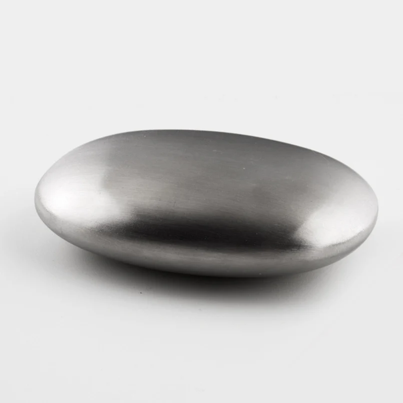 Kitchen Bar Stainless Steel Anti-odor Soap Onion Fish Garlic Odor Absorber Oval Shape Metal Eliminating Odor Tools