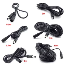 12V DC Power Kabel Verlängerung Kabel Adapter Weiblichen zu Männlichen Stecker 5,5 mmx 2,1mm Power Kabel Für CCTV kamera Home Security Streifen Licht