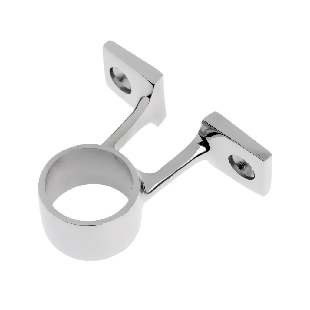 316 Stainless Steel Marine Boat Hand Railing Fitting Center Bracket for 25mm Pipe Boat Parts Accessories Silver