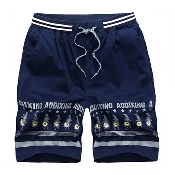 

2018 New Summer Cotton Printed Mens Board Shorts Casual Man Short Drawstring Beach Swimwear Man's Board Shorts Dropshipping