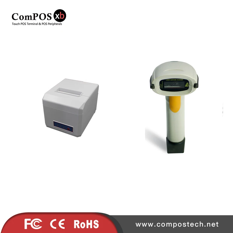 

Thermal printer 80300 with Barcode scanner apply for cashier register