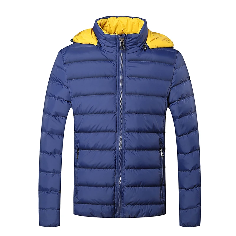 Men casual warm Jackets solid thin breathable Winter Jacket Mens Outdoors Coat Lightweight parka