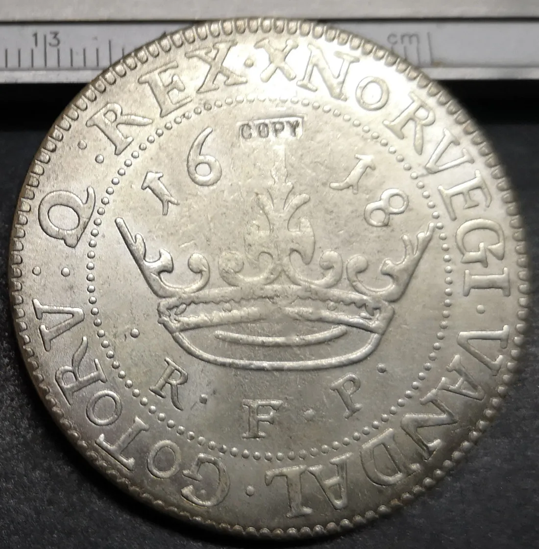 

1618 Denmark 1 Krone-Christian IV Silver Copy coin