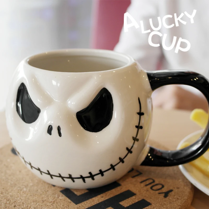 500 мл американский Хэллоуин Аниме керамическая чашка Рождество череп Джек кружка мультфильм офис кофе кружка для воды творческая личность кружка