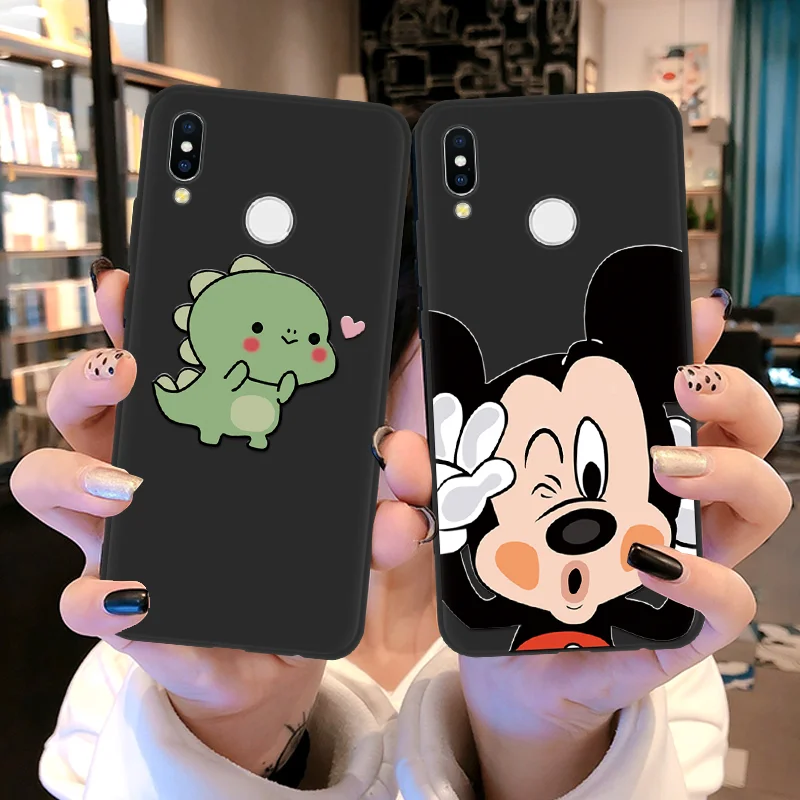 

For Huawei Honor Play 6A 7A Pro 8X 8E 9 10 Lite View 20 Nova 2i 3 3i 3e 4e 4 Y5 Y6 Y9 Pro 2017 2018 2019 P30 Matte Cartoon Cases