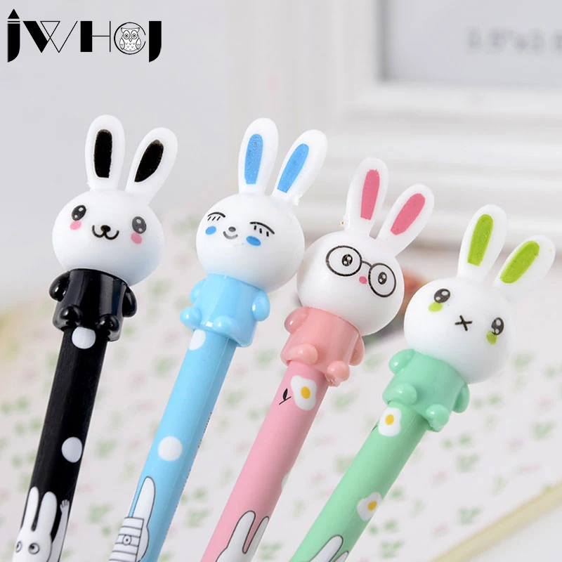 

4 pcs/lot Cute Rabbit darling gel pen material escolar kawaii stationery canetas escolar school office supplies kids gifts