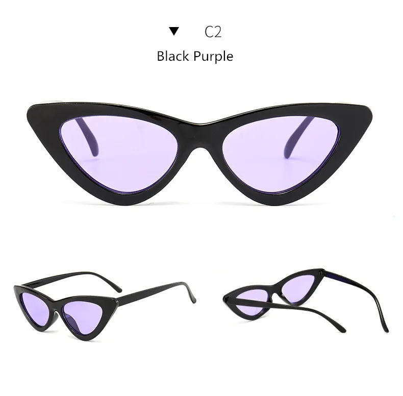 Oulylan кошачий глаз солнцезащитные очки женские сексуальные треугольники Солнцезащитные очки женские винтажные брендовые дизайнерские очки «кошачий глаз» UV400