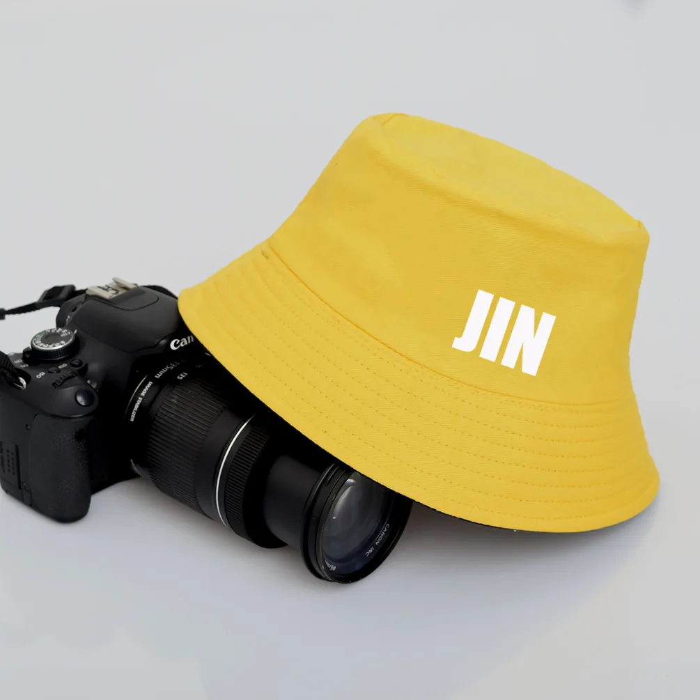 Kpop JUNGKOOK SUGA JIMIN V, окружающий тот же пункт, вспомогательная шапка, двусторонняя Рыбацкая шляпа, мужская и женская козырек, Корейская дикая шляпа