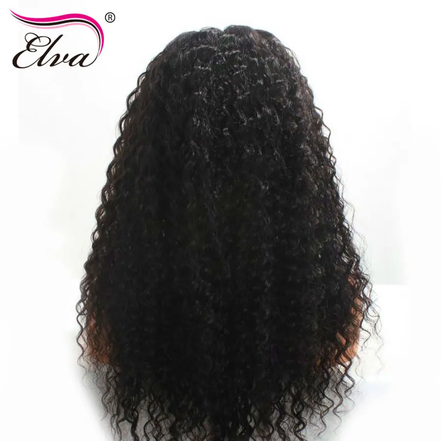 Волосы ELVA 13x6 человеческие волосы на кружеве Парики 150 плотность бразильский парик из волнистых волос с волосами младенца предварительно выщипанные волосы remy