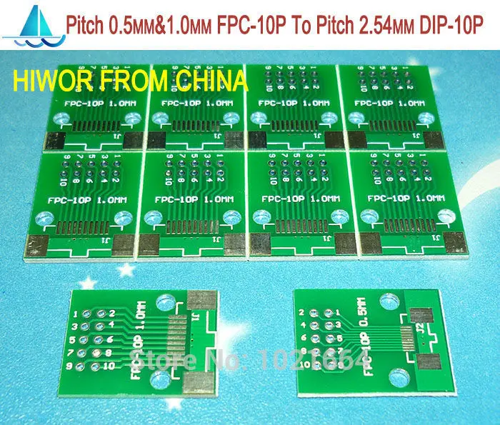 20 шт./лот шаг 0,5 мм& 1,0 мм FPC-10P 10 P FPC для изменения угла наклона лопастей 2,54 мм DIP10 FPC адаптер до DIP PCB Pinboard smd-конвертер