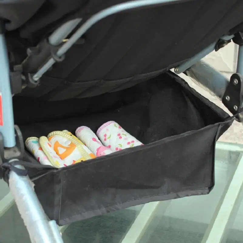 

Baby Stroller Bottom Hanging Basket Infant Stroller Accessories Storage Bag Pram Basket Organizer Carriage Accessories