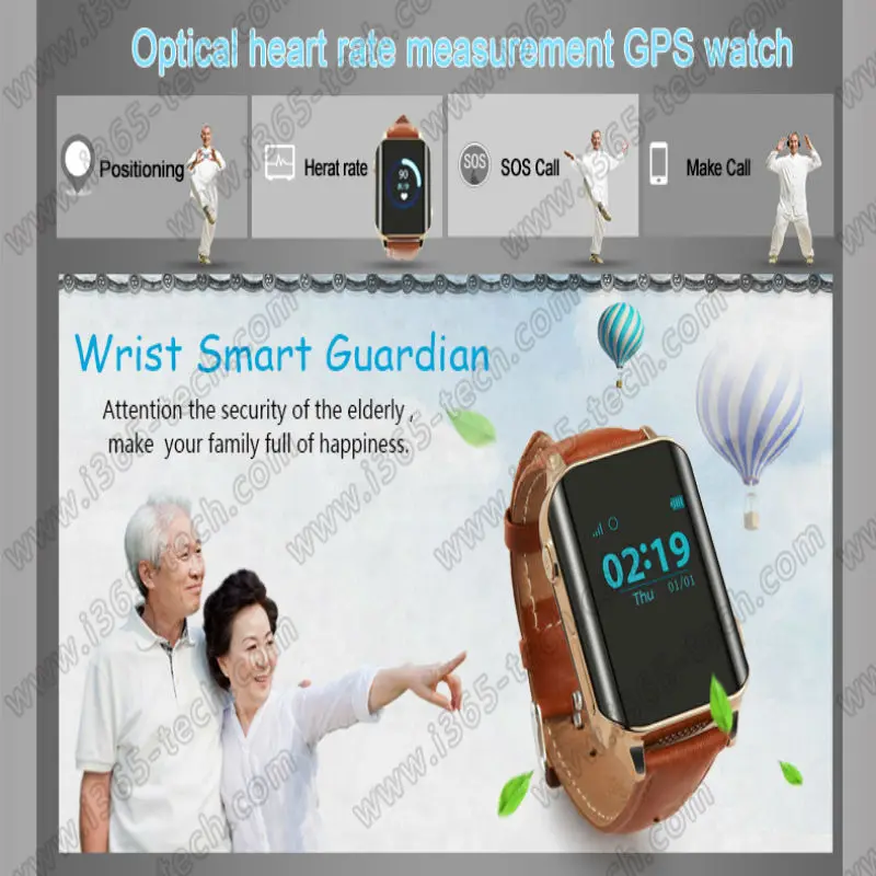 

Precise Heart rate Elderly Smart Watch A16 support GPS WIFI SOS LBS SIM Locate Finder emergency call smartwatch for old mam gift