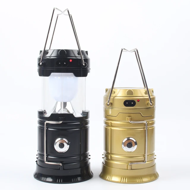 6 LED Portable Solar Charger Lantern Emergency Camping Lanterns