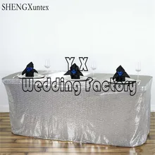 Дизайн скатерти с пайетками юбка \ скатерть для свадебного украшения с фабрики