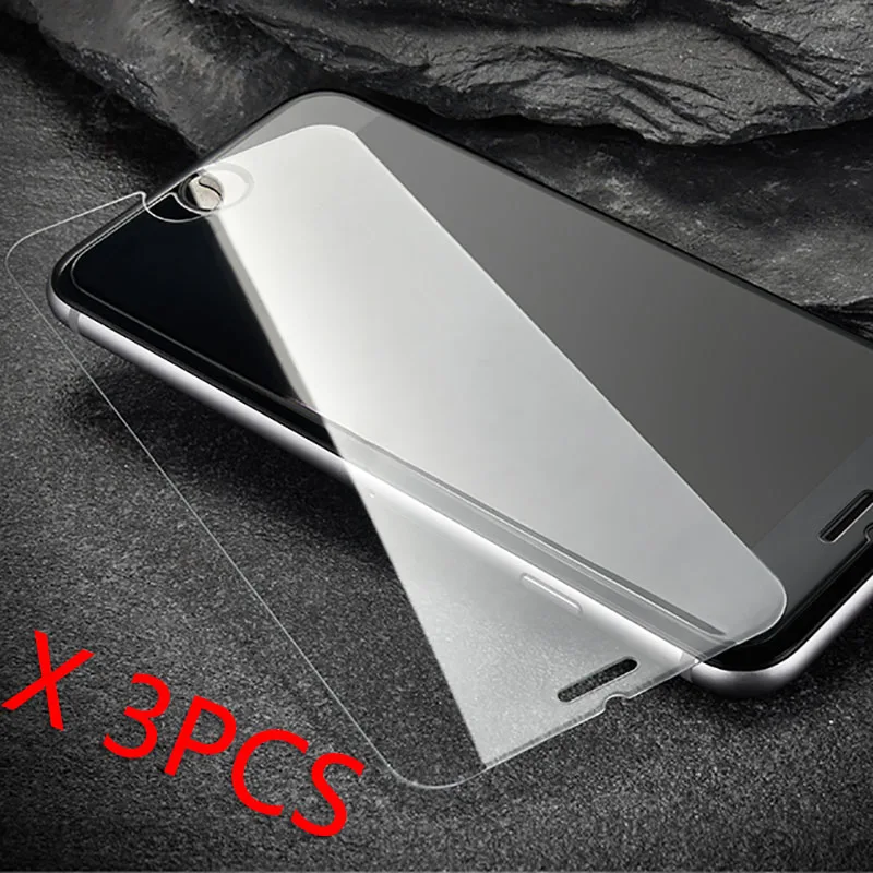 3 шт. для iphone 8 Plus Apple X Xs Max XR 4 4S 5 5S 5c SE 6 6s 7 защита экрана закаленное стекло 9H 2.5D