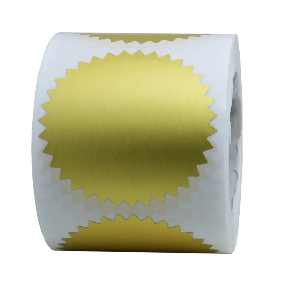 Gold Stickers, Pegatinas Doradas Embosser Stamp Sealing Blank