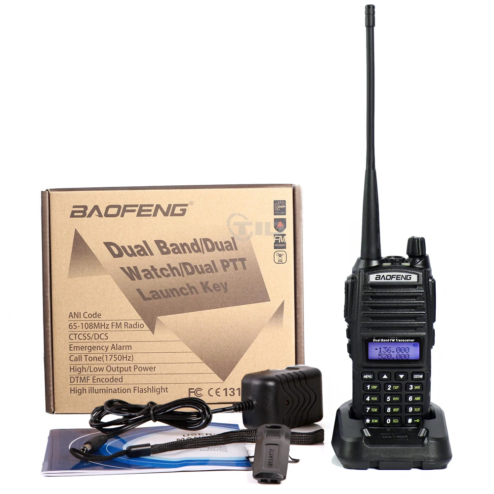 BaoFeng UV-82 рация 136-174Mhz и 400- 520 мГц VHF / UHF портативные рации баофенг уф 82 рации для охоты baofeng uv 82 рация uv82