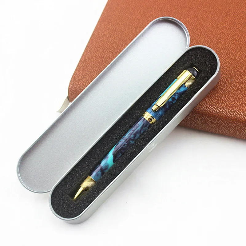

High Quality Metal Ballpoint Pens Office Business Name Writing Silver Clip Roller Ball Pen Student School Stationery
