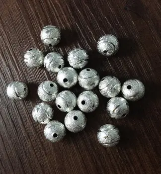 

50 pcs Laser Cut Silver Plated Brass Metal beads , Metal Beads , Metal Spacer, Tibetan Beads , Crafted supplies findings