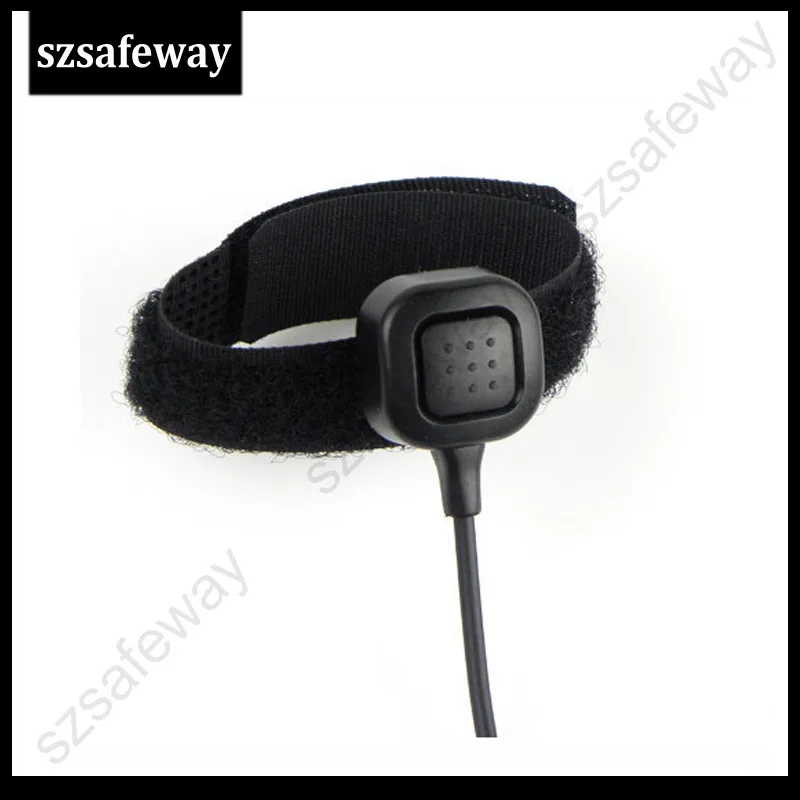 Walkie Talkie throat mic with Extendable neckband Throat Microphone Mic Earpiece Headset for Motorola 2pins CP040 3
