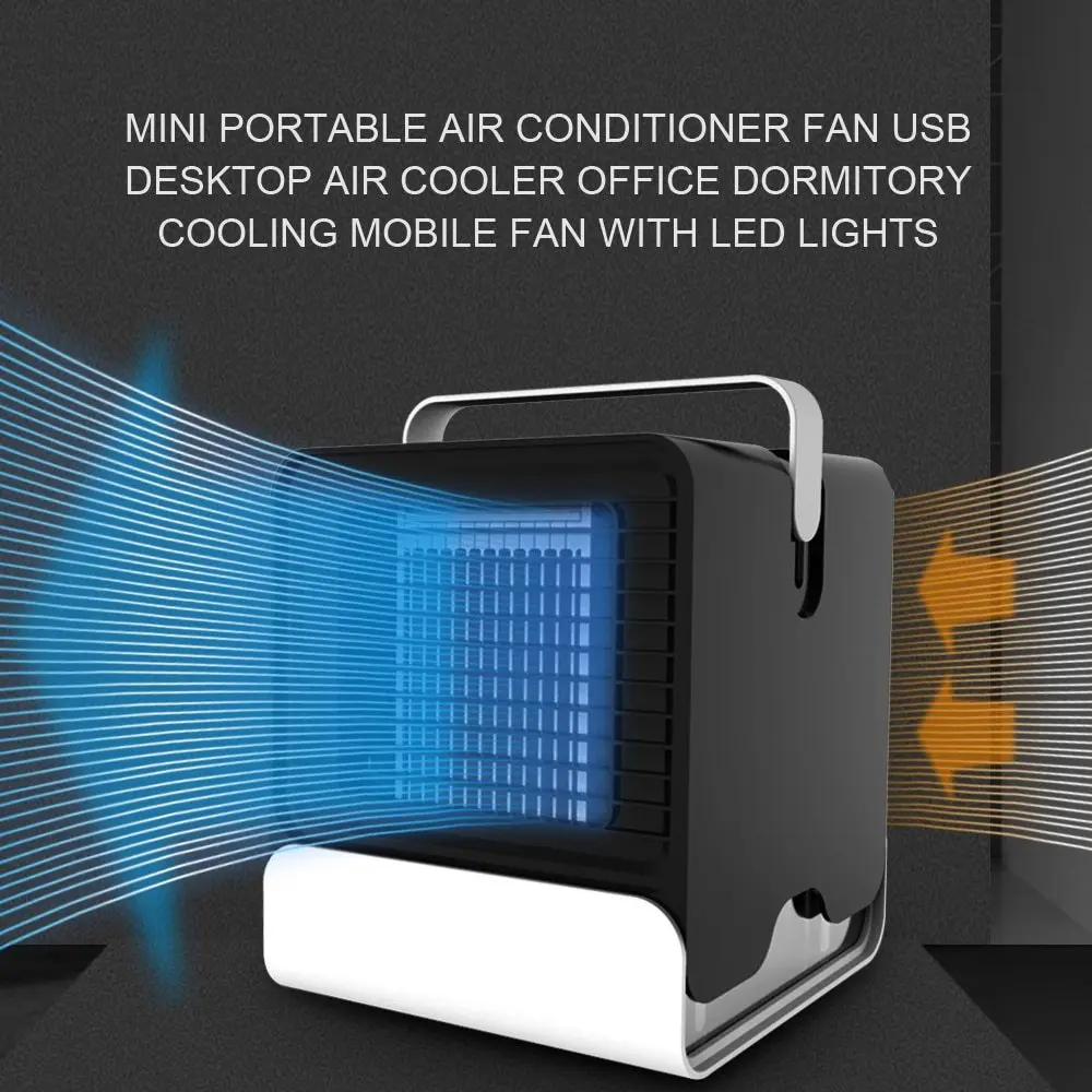 

Air Cooler Fan Portable Digital Air Conditioner Humidifier Space Cool Purifies Air Cooling Fan for Home Office with LED light