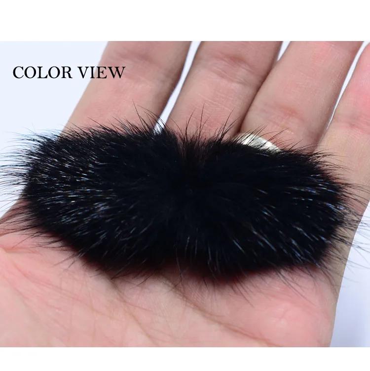 Kewgarden высококачественные норковые волосы ручной работы бант лист DIY аксессуары для волос 3*7 см 10 шт - Цвет: Черный