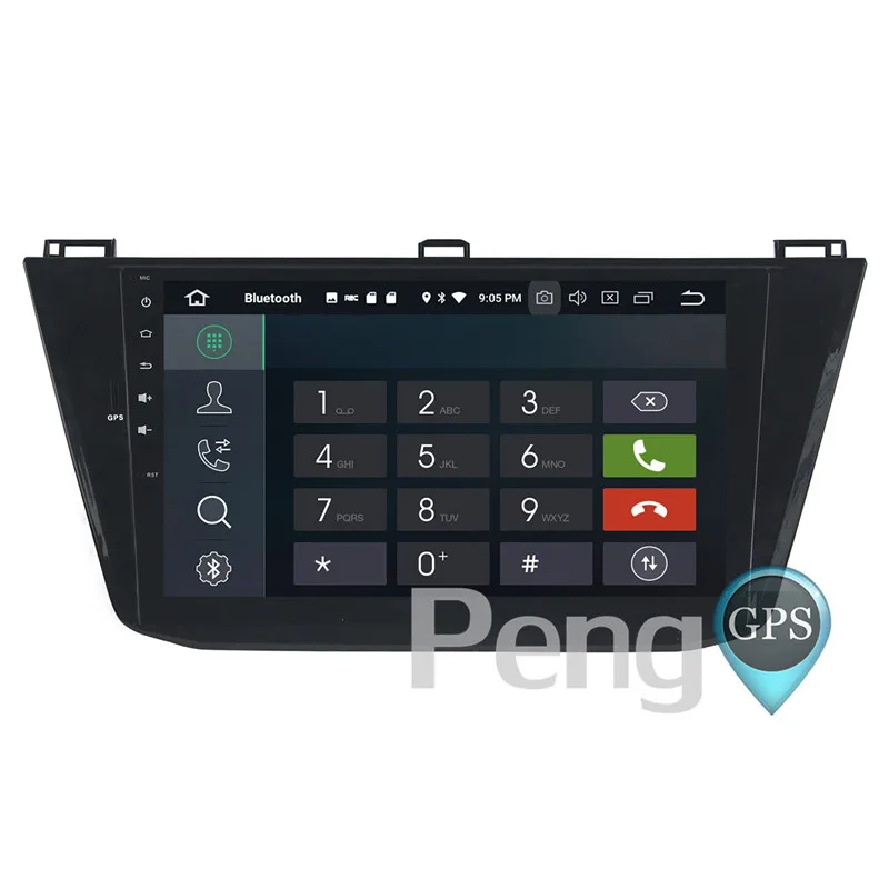 Best 4G+32G Octa Core 2 Din Stereo Android 8.0 Car Radio for V W Tiguan 2016 GPS Navigation CD DVD Player Bluetooth headunit 7