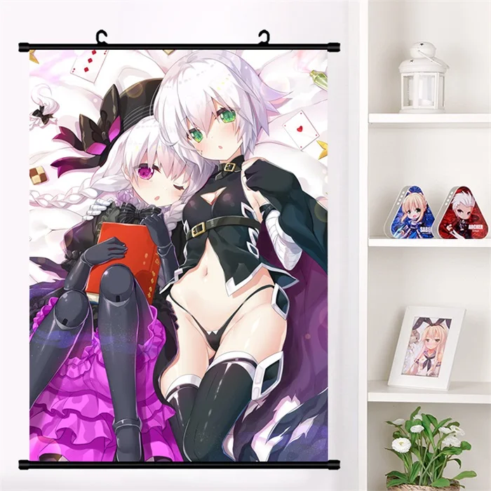 Аниме игра Fate/Apocrypha Fate/Grand Order Jack the RipperWall прокрутка плакат мультфильм настенные подвесные плакаты домашний декор - Цвет: D