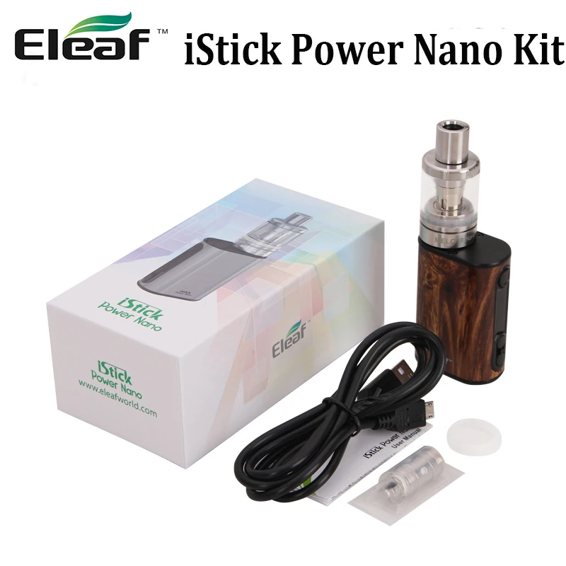 Оригинальный Eleaf iStick power набор Nano 40 Вт iStick power нанобатарейка Mod 2 мл MELO 3 Nano Tank с EC испаритель головки E cig kit