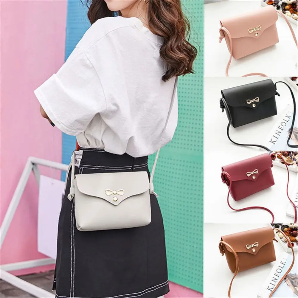 

New PU leather Female Shoulder Bags Crossbody Bag Summer Casual Small Women Messenger Bag White red black handbags Pouch