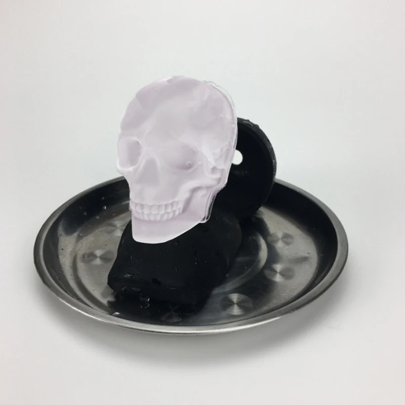 Новая форма для большого черепа 3D льда кубика вечерние силиконовые подносы