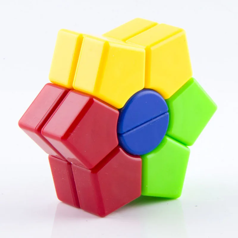 2x2 2 Layer Hexagonal Magic Cube David Star Flower Puzzle Cube Speed