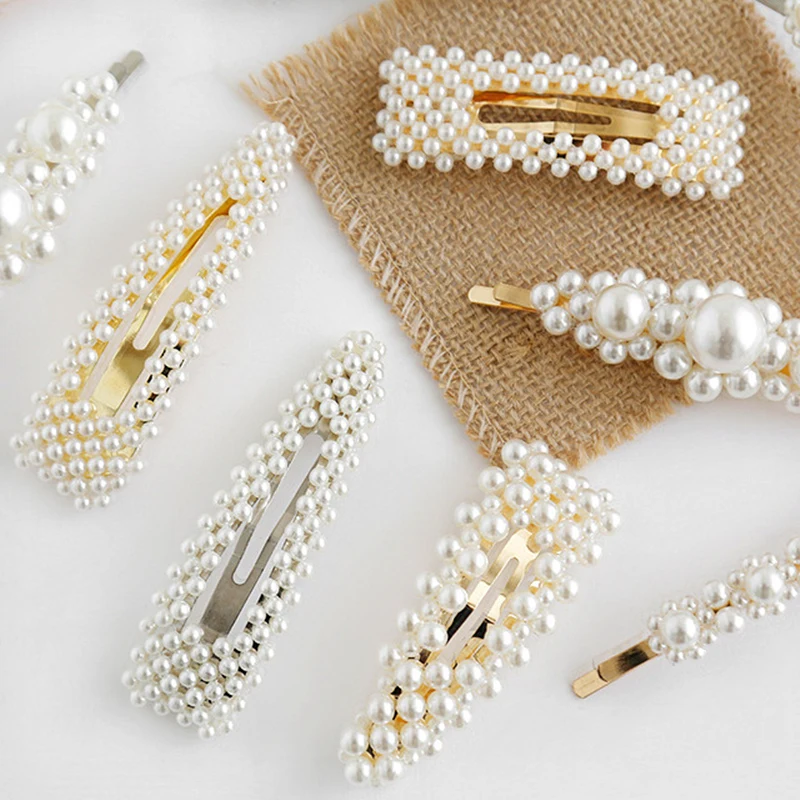 DoreenBeads трендовые заколки для волос с имитацией жемчуга женщин/девушек элегантные