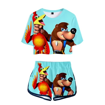 

Banjo Kazooie 3D print Summer K-pops Casual Cool Women Two Piece Set Shorts and T-shirts Clothes 2019 Hot Sale K-pops sets plus