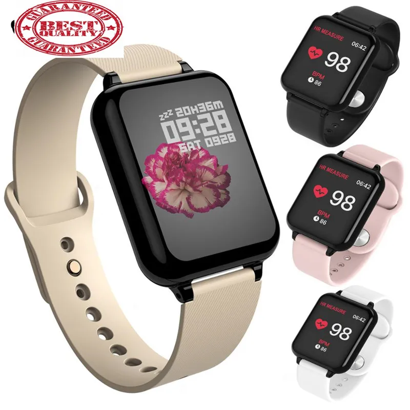 

B57 Smart Fitness Bracelet Color Screen IP67 Waterproof Heart Rate Blood Pressure Oxygen Multi Sport Mode For Men Women pk mi 3