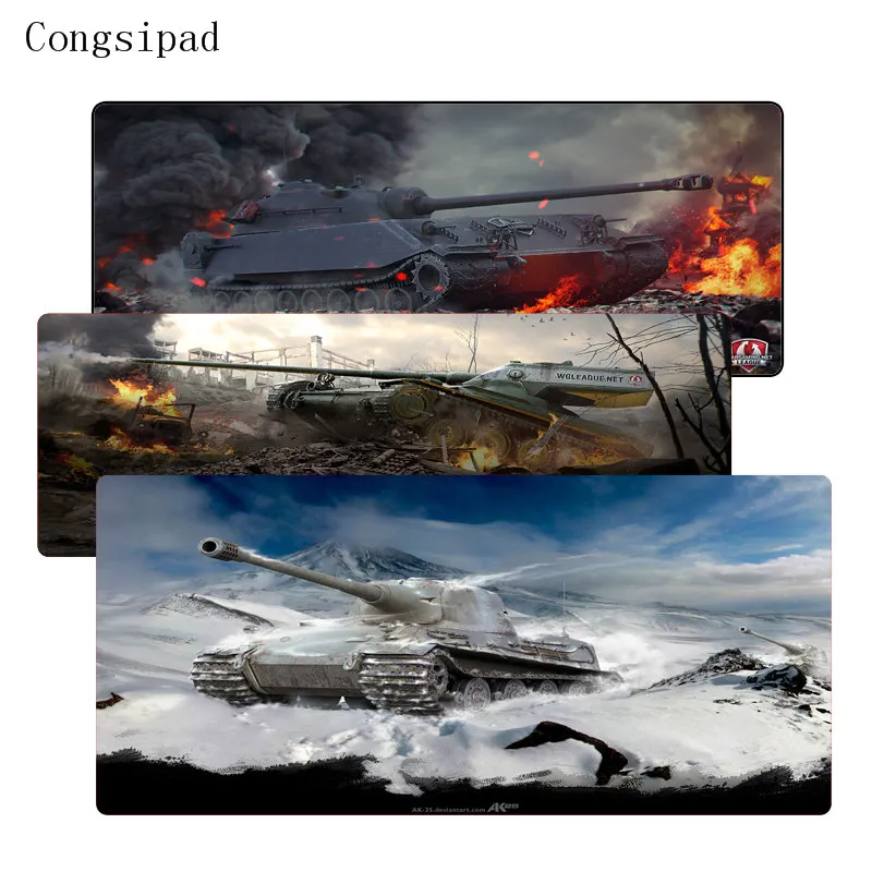 Congsipad Speed Gaming Surface Lock Edge Mouse Pad Computer Notebook Mice Mat World of Tanks Styles Gaming Optical Mice Mats