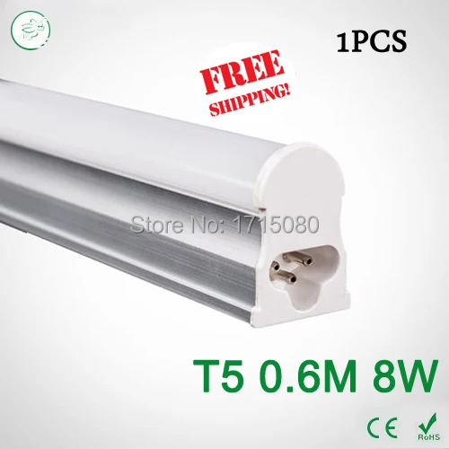 Светодиодные лампы высокой яркости 8 Вт T5 600 мм SMD 2835 флуоресцентные AC85 ~ 265 В
