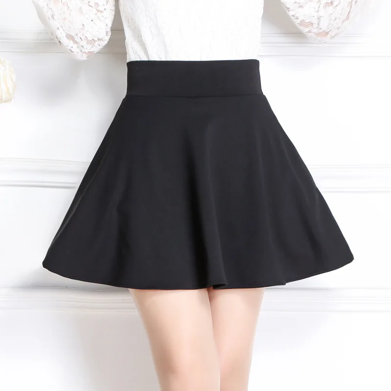Женская юбка-пачка большого размера, школьная короткая юбка трапециевидной формы, плиссированная юбка с высокой талией, Женская юбка с высокой талией, Прямая поставка