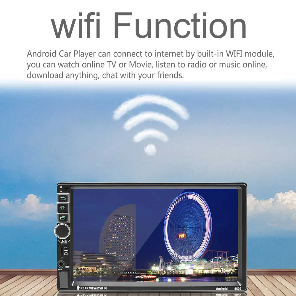 Flash Deal AMPrime Android 2din 7" Car Radio Wifi Car Multimedia Bluetooth GPS Autoradio Touch Screen MP5 Player TF/USB/FM With Rear Camrea 4 Flash Deal AMPrime Android 2din 7" Car Radio Wifi Car Multimedia Bluetooth GPS Autoradio Touch Screen MP5 Player TF/USB/FM With Rear Camrea 4