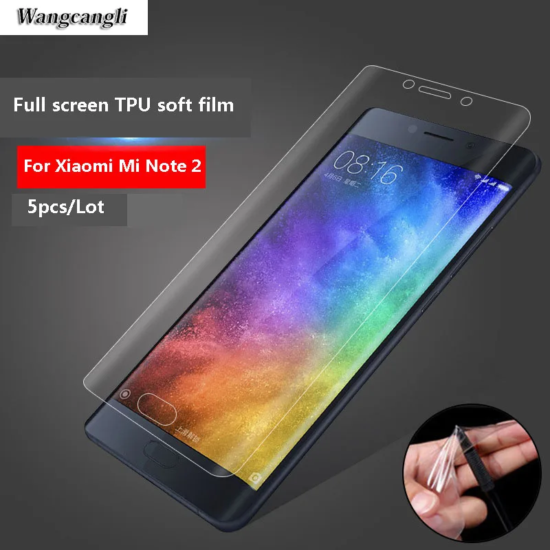 

5pcs full coverage For Xiaomi Mi Note 2 screen Protector transparent flexible TPU nano scratch-resistant screen protective film