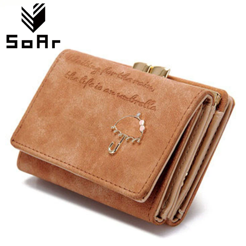 

SoAr Fashion Wallet Women Luxury Brand Leather Coin Purse Women Card Holder Short Small Clutch Bag Cute Women Wallets And Purses