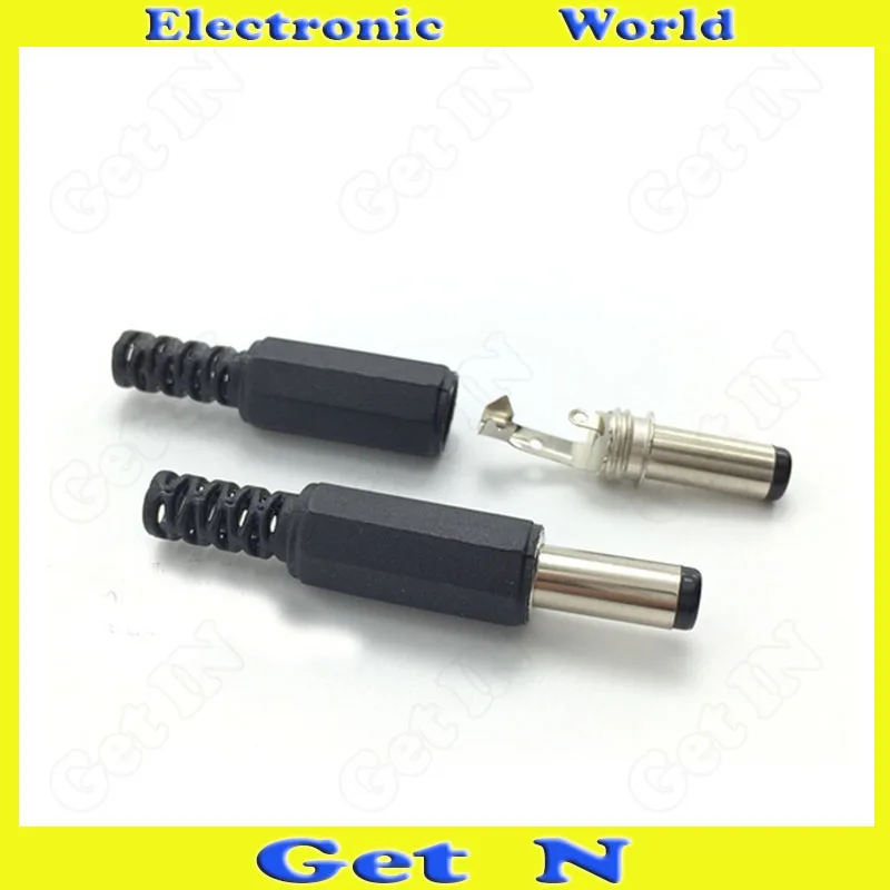 

20pcs-500pcs DC005 5.5&2.1mm DC Power Cable Connectors DC Male Plug