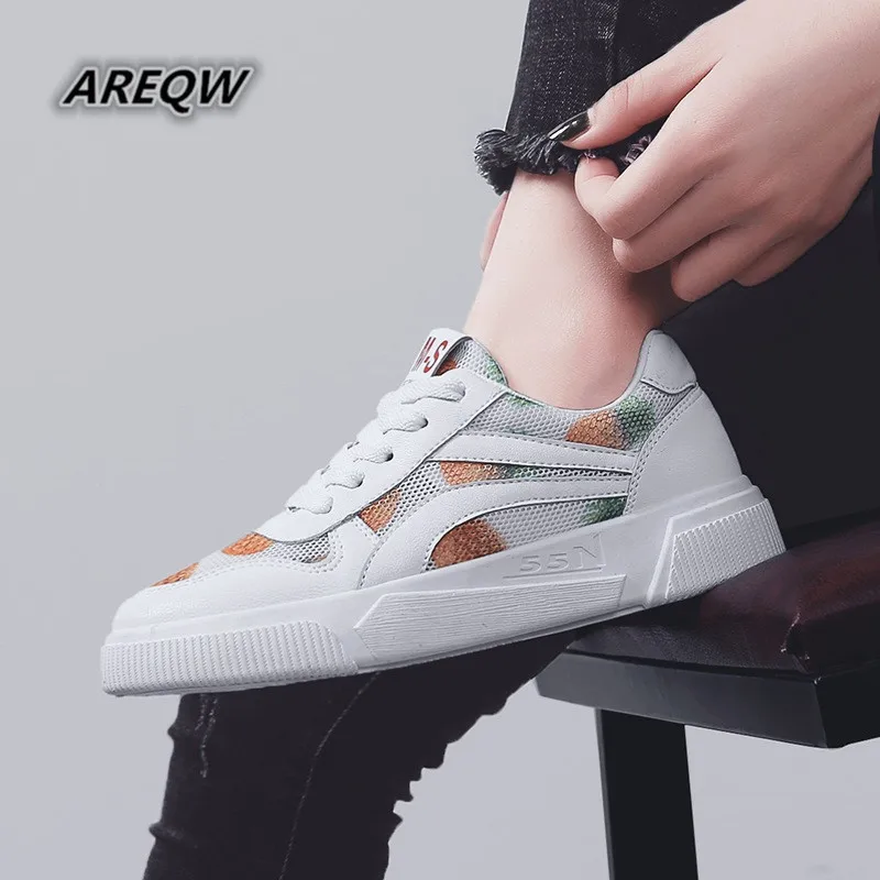 

Women's Sports Shoes Casual Shoes Breathable Solid Color Sports Shoes with 2019 Spring and Autumn New Women's Shoes