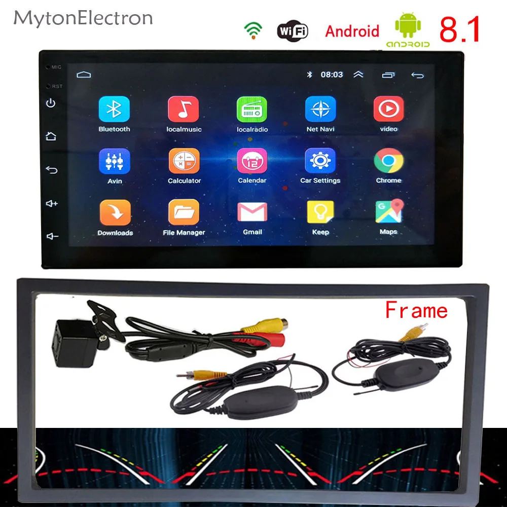 Автомагнитола 2Din с android мультимедийный видеоплеер Универсальная автомобильная