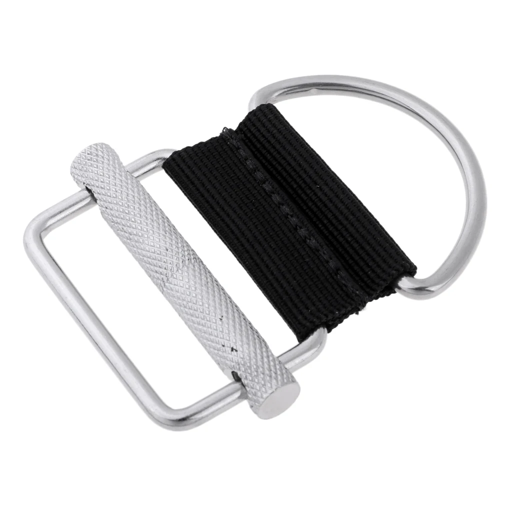 1 Pcs Stainless Steel Technical Scuba Diving Standard BCD Weight Belt Buckle With D Ring Free Diving Accessories Replacement