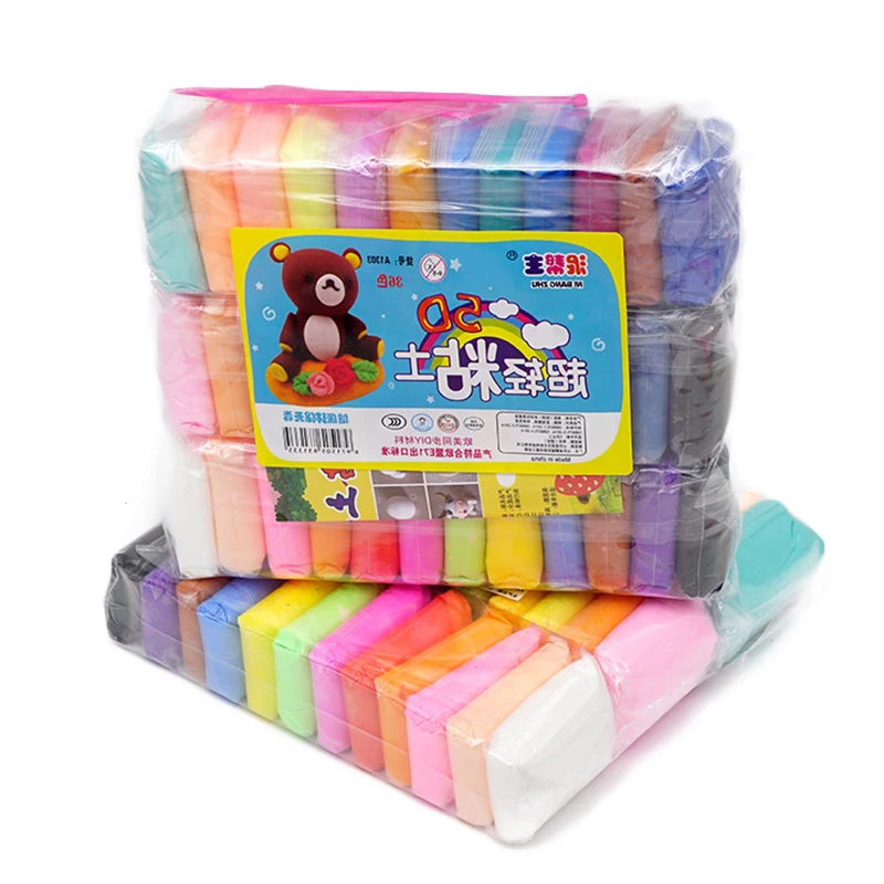 

36 Colors Air Dry Clay Toy Slime Polymer Plasticine Modeling Ultra Light Clay DIY Craft Learning Education Toys for Children Kid